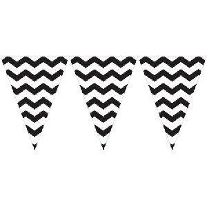 bunting-plain-chevron-black-velvet